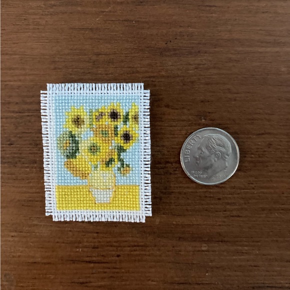 Other - Vincent Van Gogh’s “Sunflowers” in Mini Cross Stitch Art
